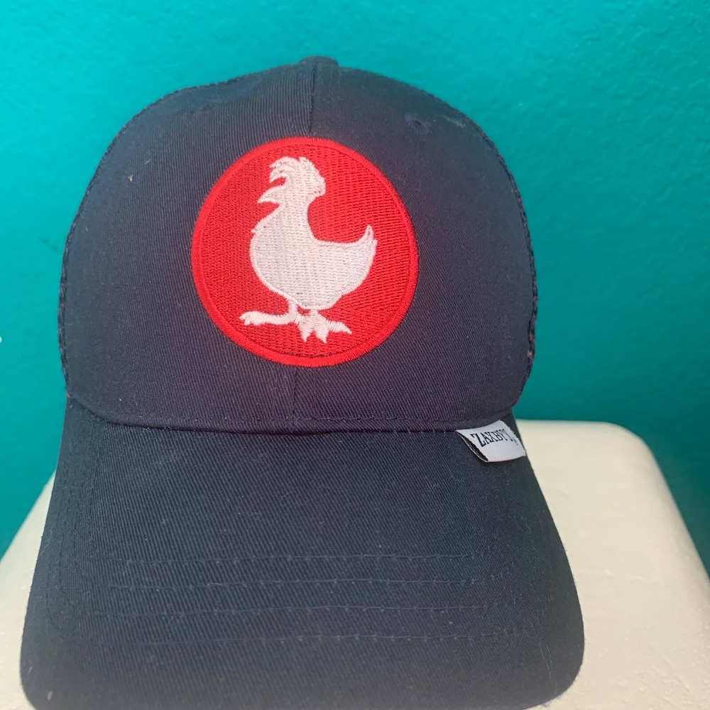 Zaxby's Trucker Hat Navy Blue‎ Red Mesh Back Adjustable Indescribably Good Cap